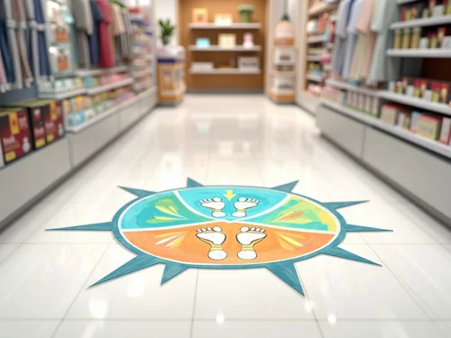 how to design effective floor decals for stores
